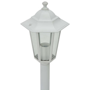 Lampioni da Giardino 6 pz E27 110 cm in Alluminio Bianco 44215