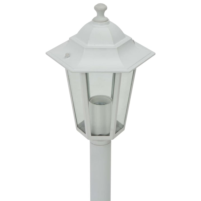 Lampioni da Giardino 6 pz E27 110 cm in Alluminio Bianco 44215