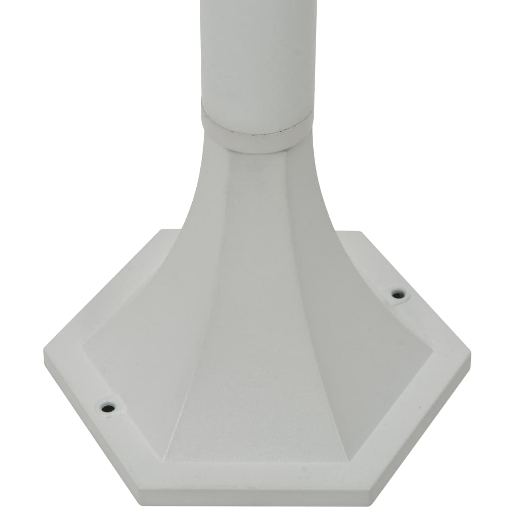 Lampioni da Giardino 6 pz-Lampada da giardino E27 110 cm in Alluminio Bianco