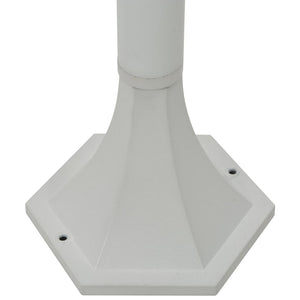 Lampioni da Giardino 6 pz-Lampada da giardino E27 110 cm in Alluminio Bianco