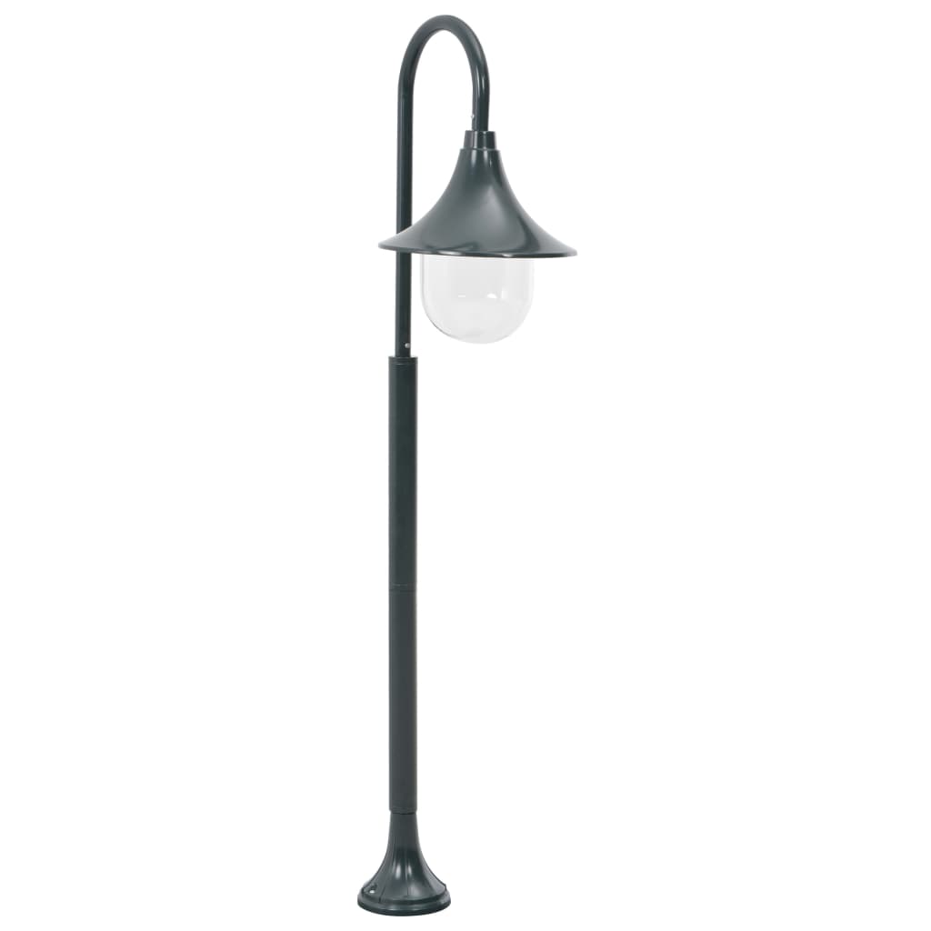 Lampione da Giardino E27 120 cm Alluminio Verde Scuro cod mxl 71071