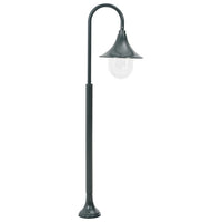 Lampione da Giardino E27 120 cm Alluminio Verde Scuro 44218