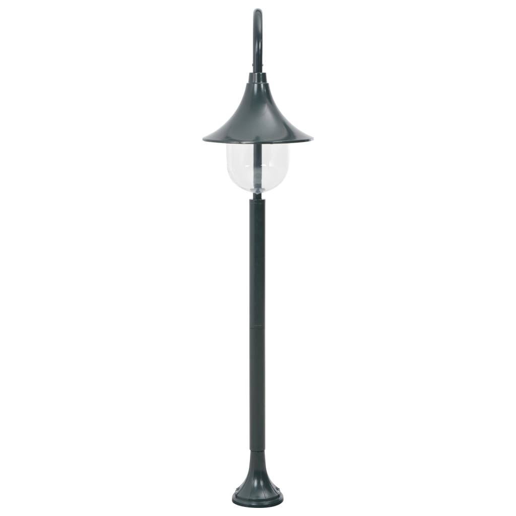 Lampione da Giardino E27 120 cm Alluminio Verde Scuro 44218