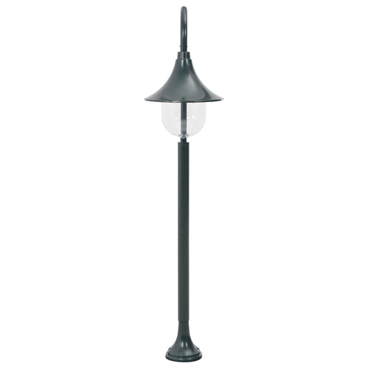 Lampione da Giardino E27 120 cm Alluminio Verde Scuro 44218