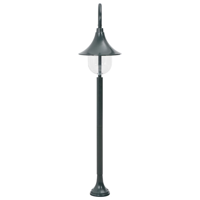 Lampione da Giardino E27 120 cm Alluminio Verde Scuro 44218