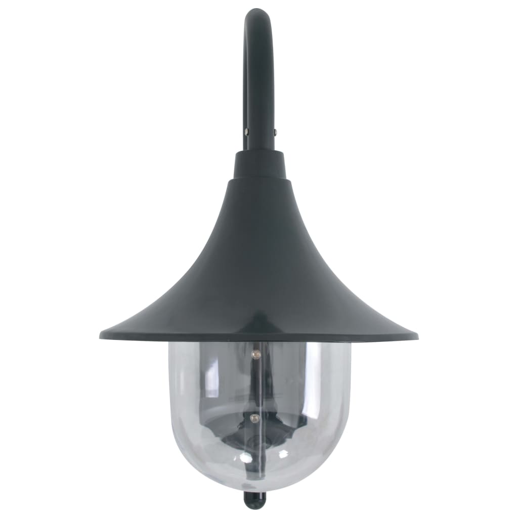 Lampada da Parete da Giardino E27 42 cm Alluminio Verde Scuro 44219