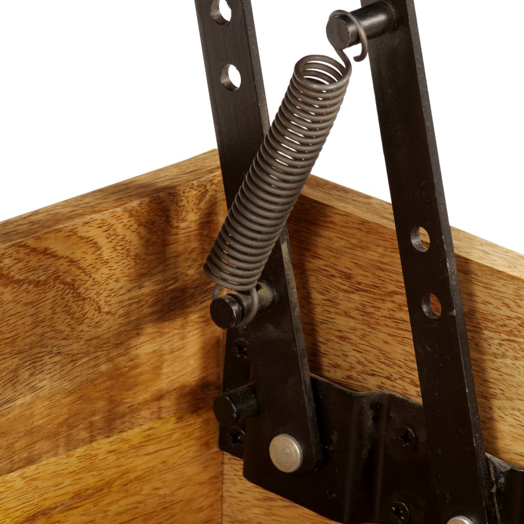 Tavolino da Salotto in Legno Massello di Mango 110x55x35 cm 246320