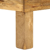 Tavolino da Salotto in Legno Massello di Mango 110x55x35 cm 246320