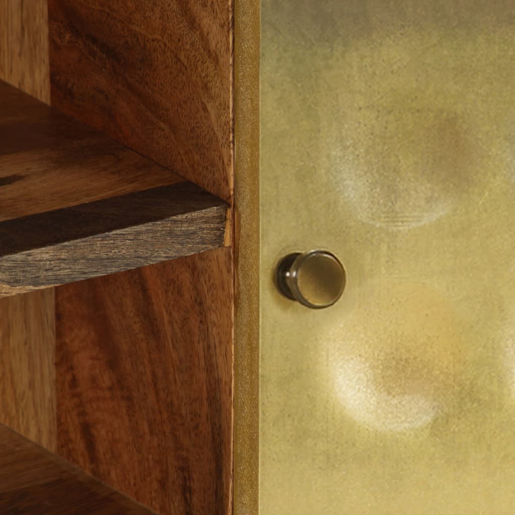 Mobile Porta TV in Legno Massello di Mango 120x30x45 cm 246340