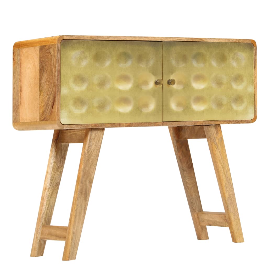 Credenza in Legno Massello di Mango 90x30x77 cm 246341