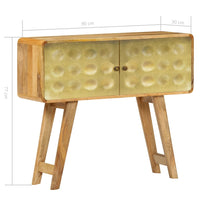 Credenza in Legno Massello di Mango 90x30x77 cm 246341