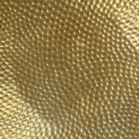 Tavolino da CaffÃ¨ in Alluminio Martellato 70x30 cm Ottone cod mxl 58598