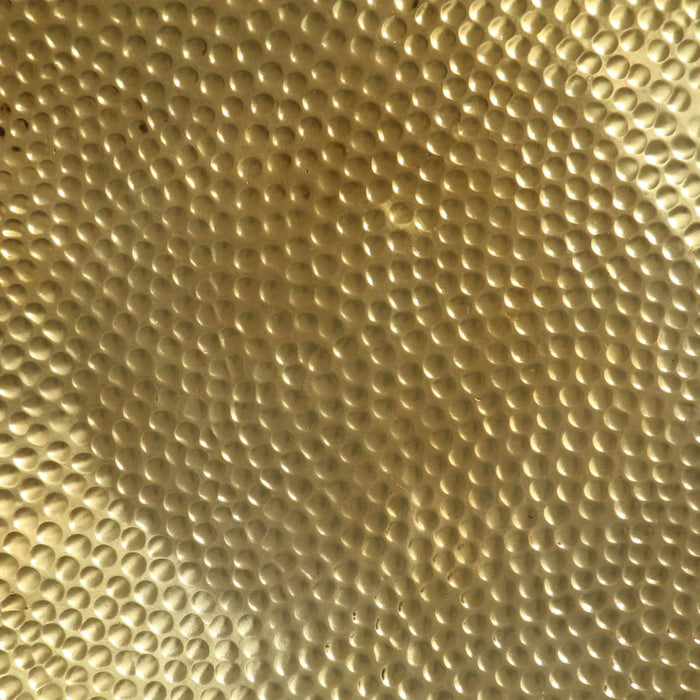 Tavolino da CaffÃ¨ in Alluminio Martellato 70x30 cm Ottone cod mxl 58598