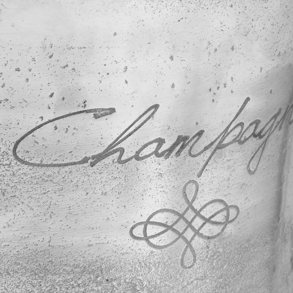 Secchiello per Champagne Alluminio Massiccio 39x29x71cm Argento cod mxl 54620
