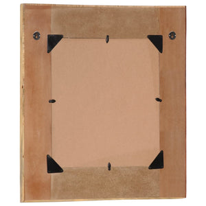 Specchio da Parete in Legno Massello di Recupero 60x60 cm 246417