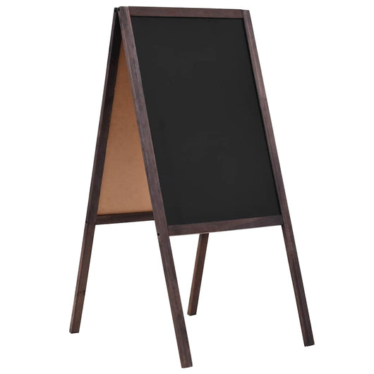 Lavagna Bifacciale con Cavalletto in Legno di Cedro 40x60 cmcod mxl 103211