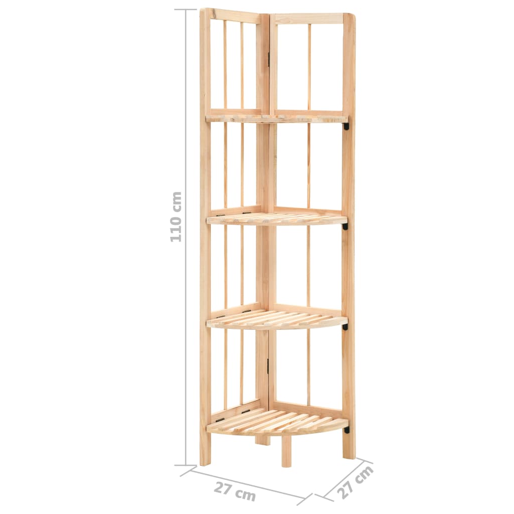 Scaffale ad Angolo in Legno di Cedro 27x27x110 cm 246435