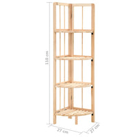 Scaffale ad Angolo in Legno di Cedro 27x27x110 cm 246435
