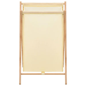 Portabiancheria in Legno di Cedro e Tessuto Beige 42x41x64 cm 246440