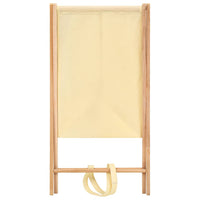 Portabiancheria in Legno di Cedro e Tessuto Beige 42x41x64 cm 246440