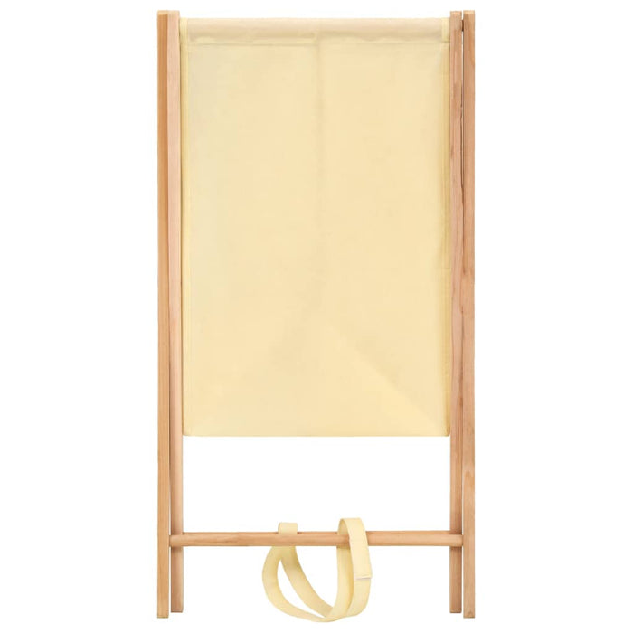 Portabiancheria in Legno di Cedro e Tessuto Beige 42x41x64 cm 246440