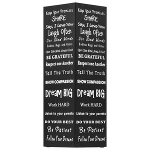 Porta Ombrelli con Scritte in Acciaio Nero 246795