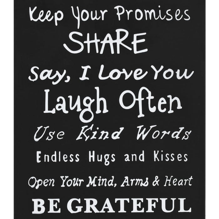 Porta Ombrelli con Scritte in Acciaio Nero 246795