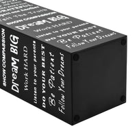 Porta Ombrelli con Scritte in Acciaio Nero 246795