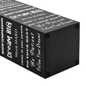 Porta Ombrelli con Scritte in Acciaio Nero 246795