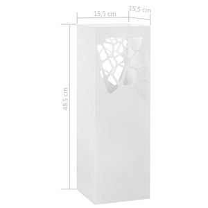 Porta Ombrelli Stile Pietre in Acciaio Bianco 246799