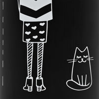 Porta Ombrelli con Disegni di Ragazze in Acciaio Nero cod mxl 121099