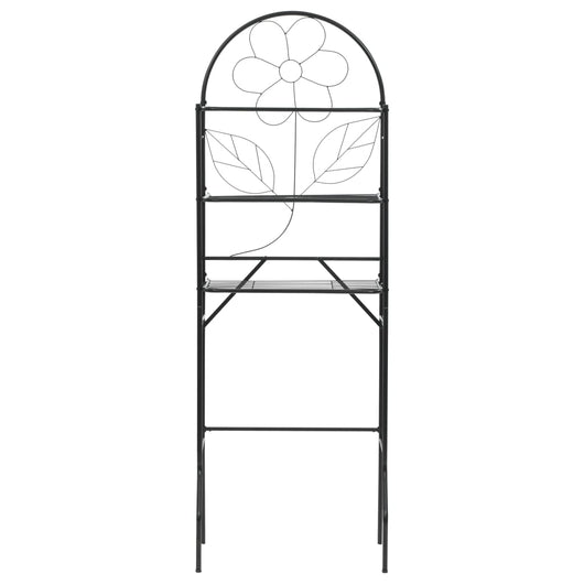 Scaffale da Bagno 60x33x174 cm Nero  cod mxl 47038