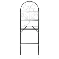 Scaffale da Bagno Nero 60x33x174 cm 246722
