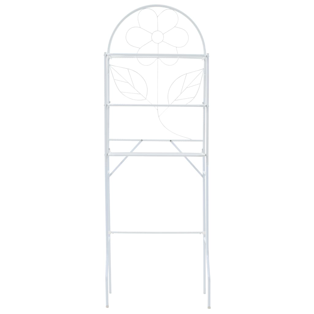 Scaffale da Bagno Bianco 60x33x174 cm 246723