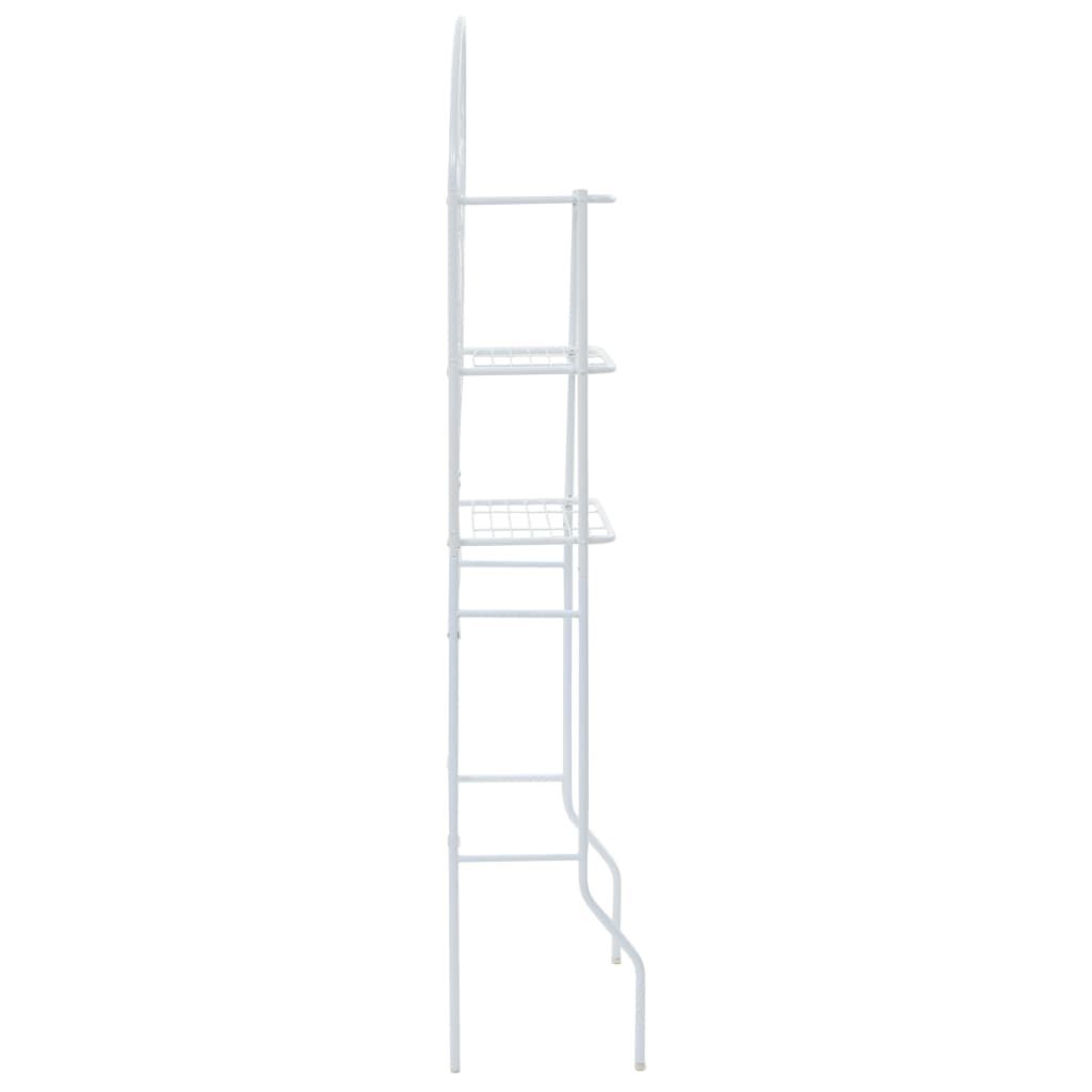 Scaffale da Bagno Bianco 60x33x174 cm 246723
