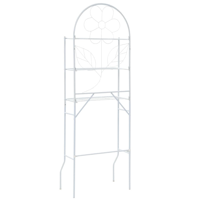 Scaffale da Bagno Bianco 60x33x174 cm 246723