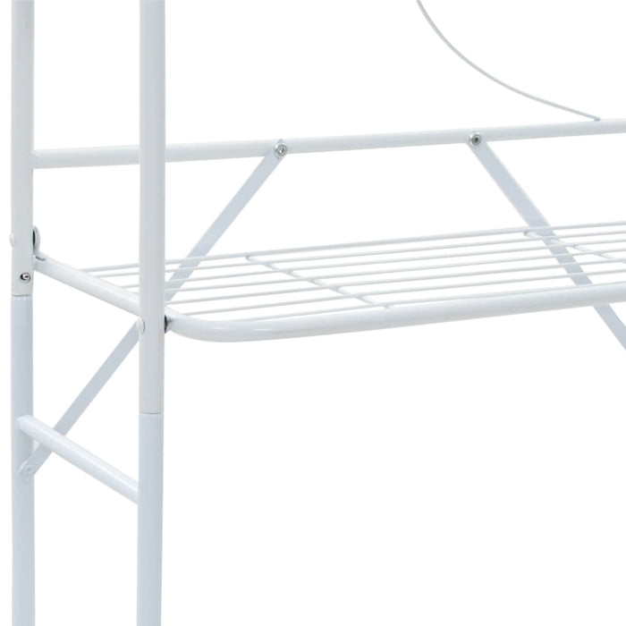 Scaffale da Bagno Bianco 60x33x174 cm 246723