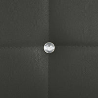 Sedie da Pranzo 4 pz Grigie in Similpelle