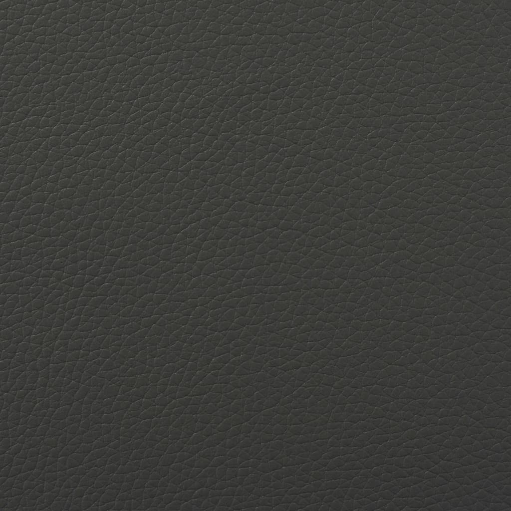 Sedie da Pranzo 4 pz Grigie in Similpelle