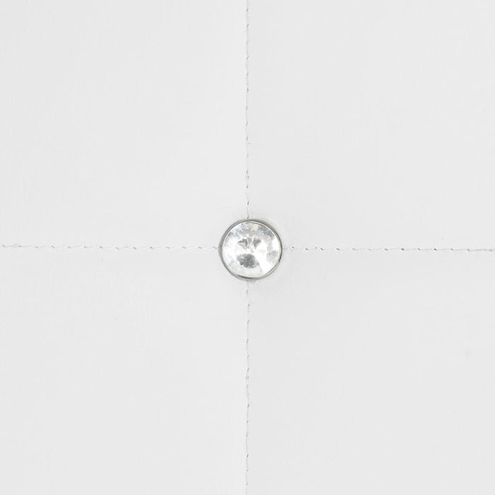 Sedie da Pranzo 4 pz Bianche in Similpelle 246190