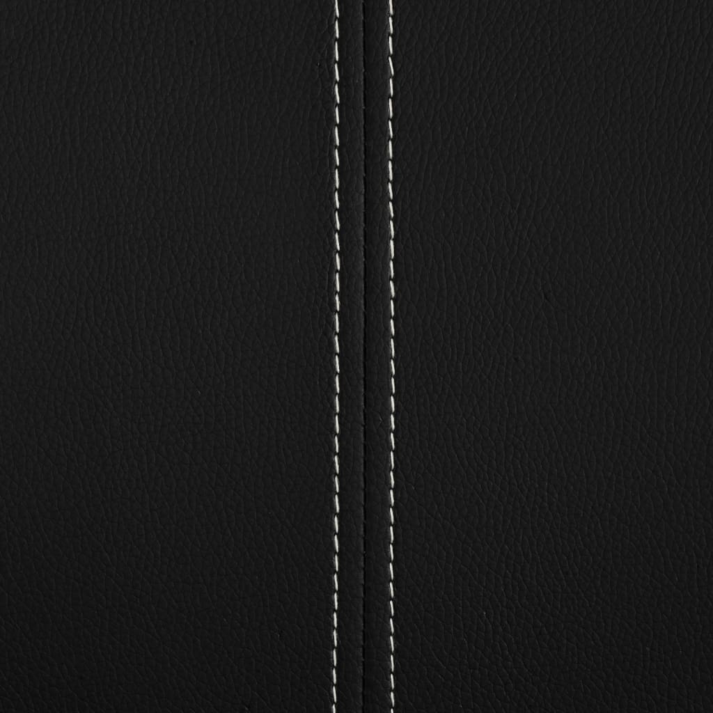 Sedie da Pranzo a Sbalzo 2 pz Nere in Similpelle cod mxl 8811