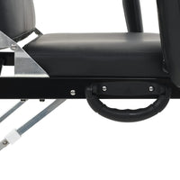 Lettino da Massaggio Portatile in Similpelle 185x78x76 cm Nero cod mxl 50688