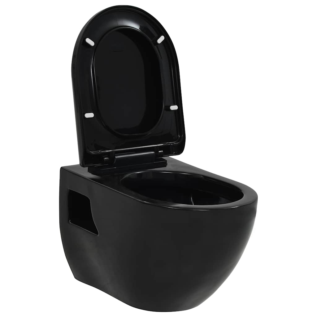 WC Sospeso in Ceramica Nera 143023