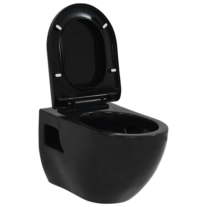 WC Sospeso in Ceramica Nera cod mxl 126318