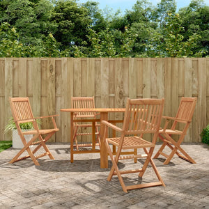 Set da Pranzo da Giardino 5 pz in Legno Massello di Acacia 44020