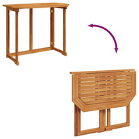 Tavolo da Bistrot 90x50x75 cm in Legno Massello di Acacia cod mxl 34541