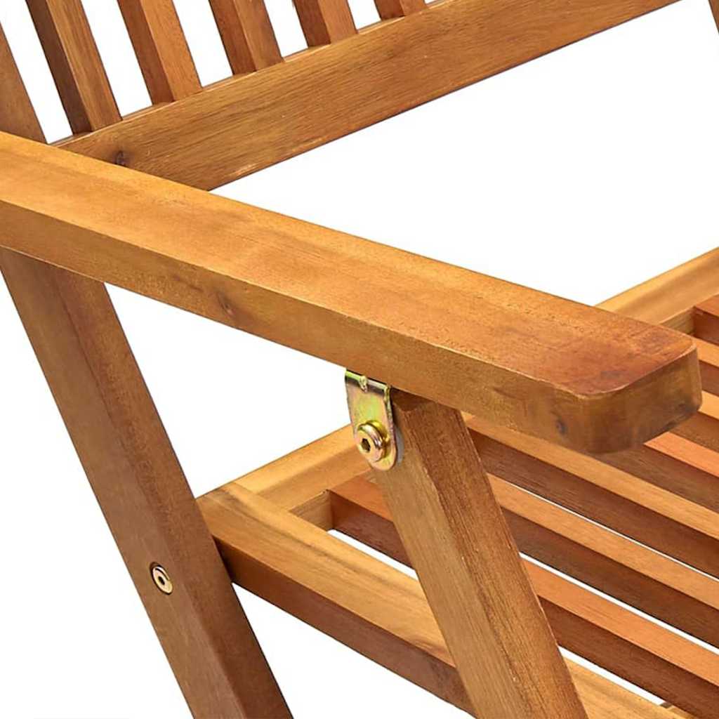 Set da Pranzo da Giardino 5 pz in Legno Massello di Acacia cod mxl 52916
