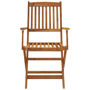 Set da Pranzo da Giardino 7 pz Pieghevole in Massello di Acacia 44057