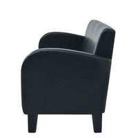 Set divano 2 pezzi in pelle sintetica nera 02_0019090