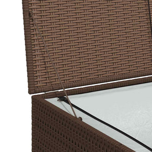 Baule da Giardino Marrone 150x100x100 cm in Polyrattan 44246